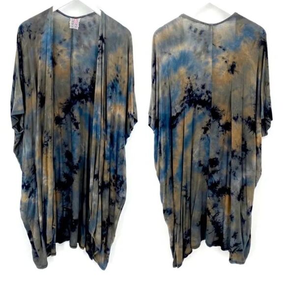 Mauve Tye Dye Oversized Kimono/Midi Duster(Size Small) - Picture 1 of 6